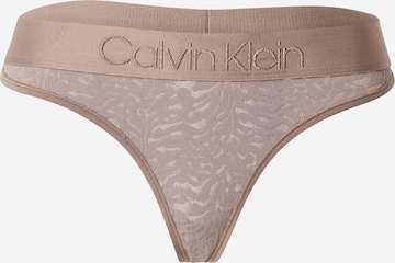 Calvin Klein Underwear Στρινγκ σε καφέ: μπροστά