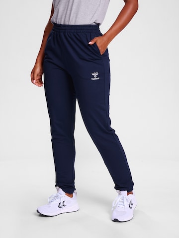 Regular Pantalon de sport 'GO 2.0' Hummel en bleu : devant