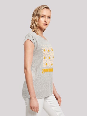 T-shirt 'Summer Sunflower' F4NT4STIC en gris