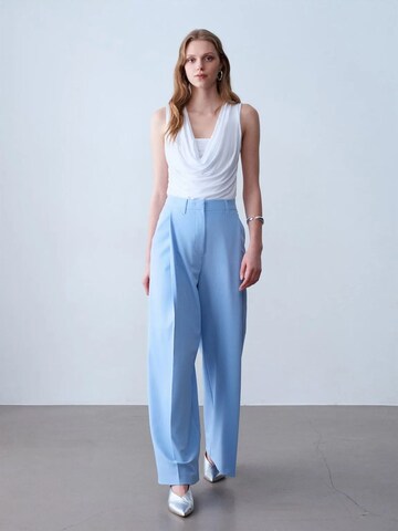 Dilvin Wide Leg Hose in Blau