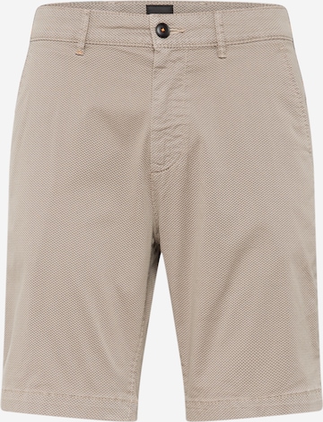 Pantalon chino BOSS en beige : devant