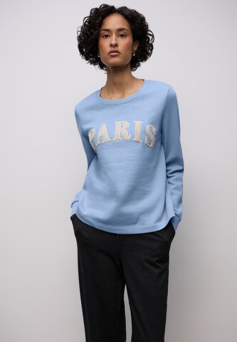STREET ONE Sweatshirt in Blue: front