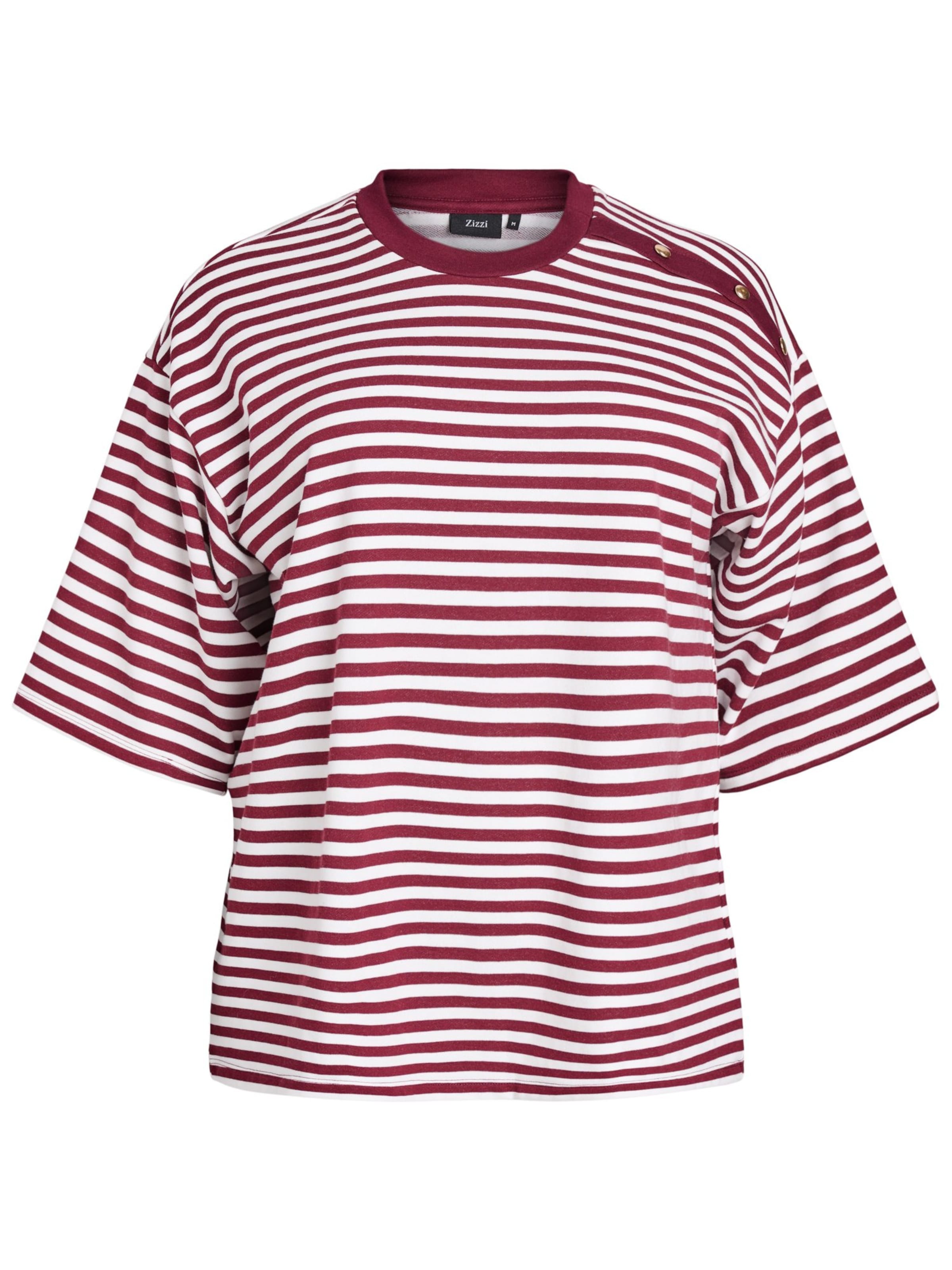 Zizzi Μπλούζα 'Emally' σε κόκκινο: μπροστά