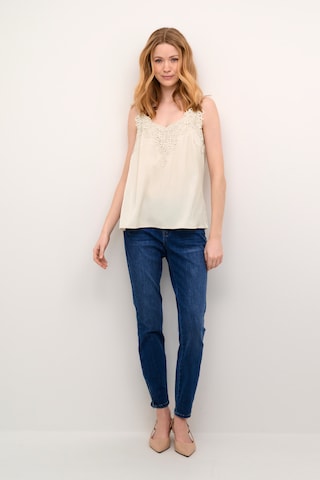 Cream Top 'Anna' in Beige