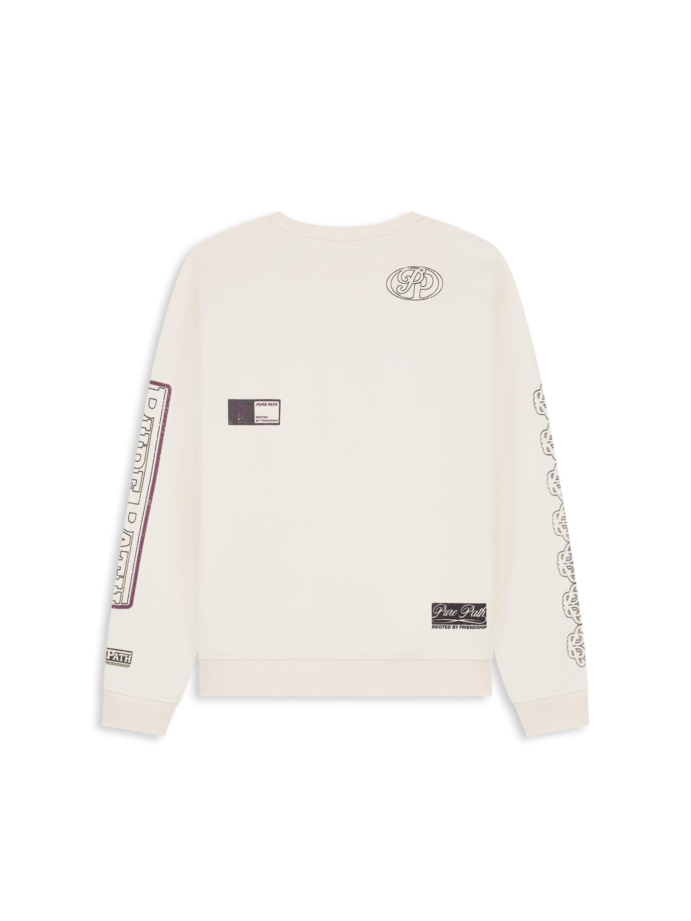 Sweat-shirt Pure Path en beige
