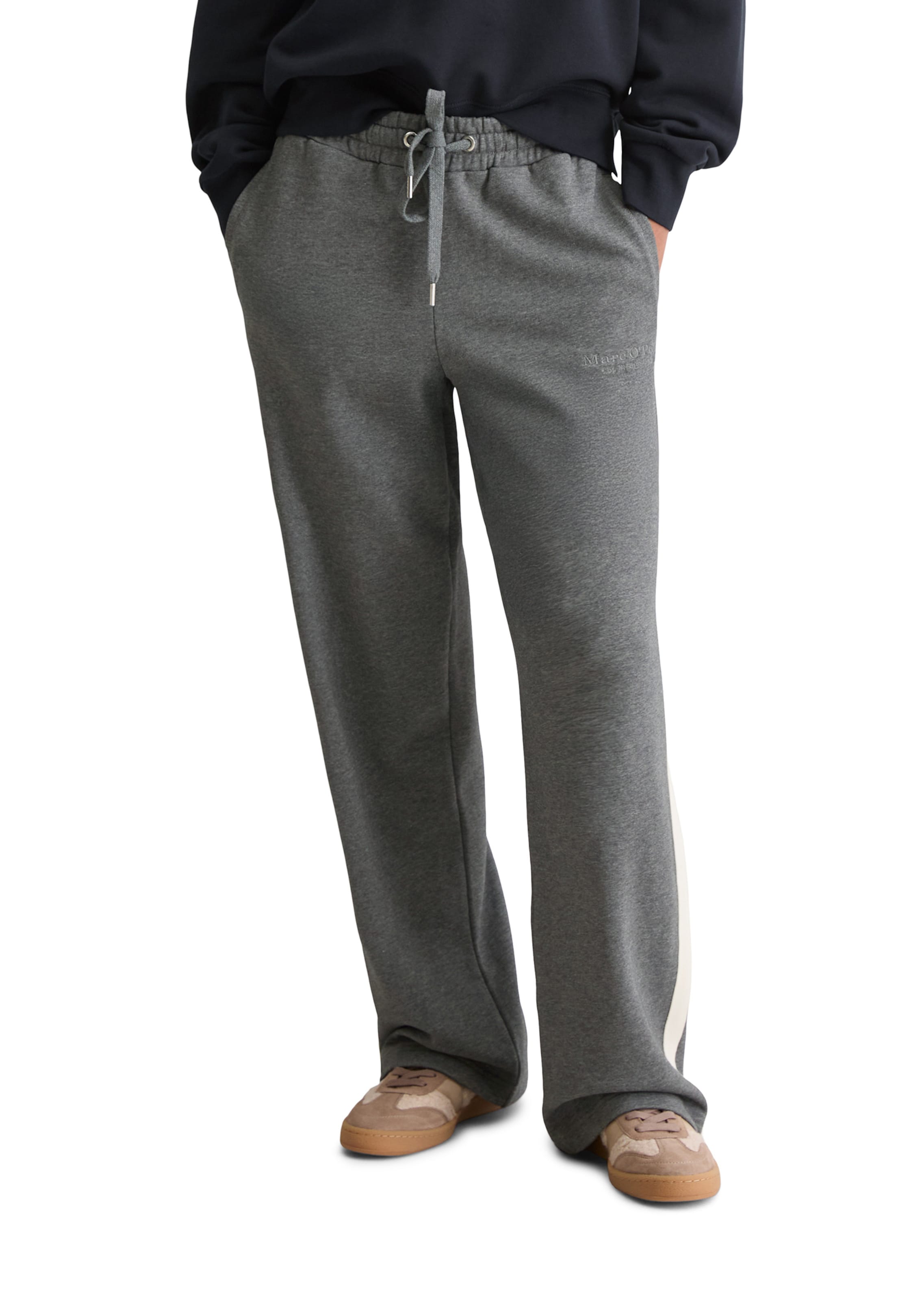 Marc O'Polo Loose fit Trousers in Grey: front