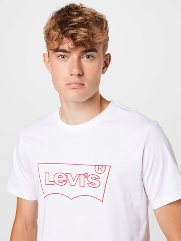 LEVI'S ® Тениска 'Graphic Crewneck Tee' в бяло