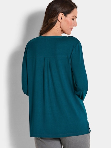 Goldner Bluse in Blau