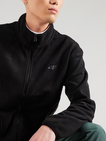4F Funktionsfleecejacke in Schwarz