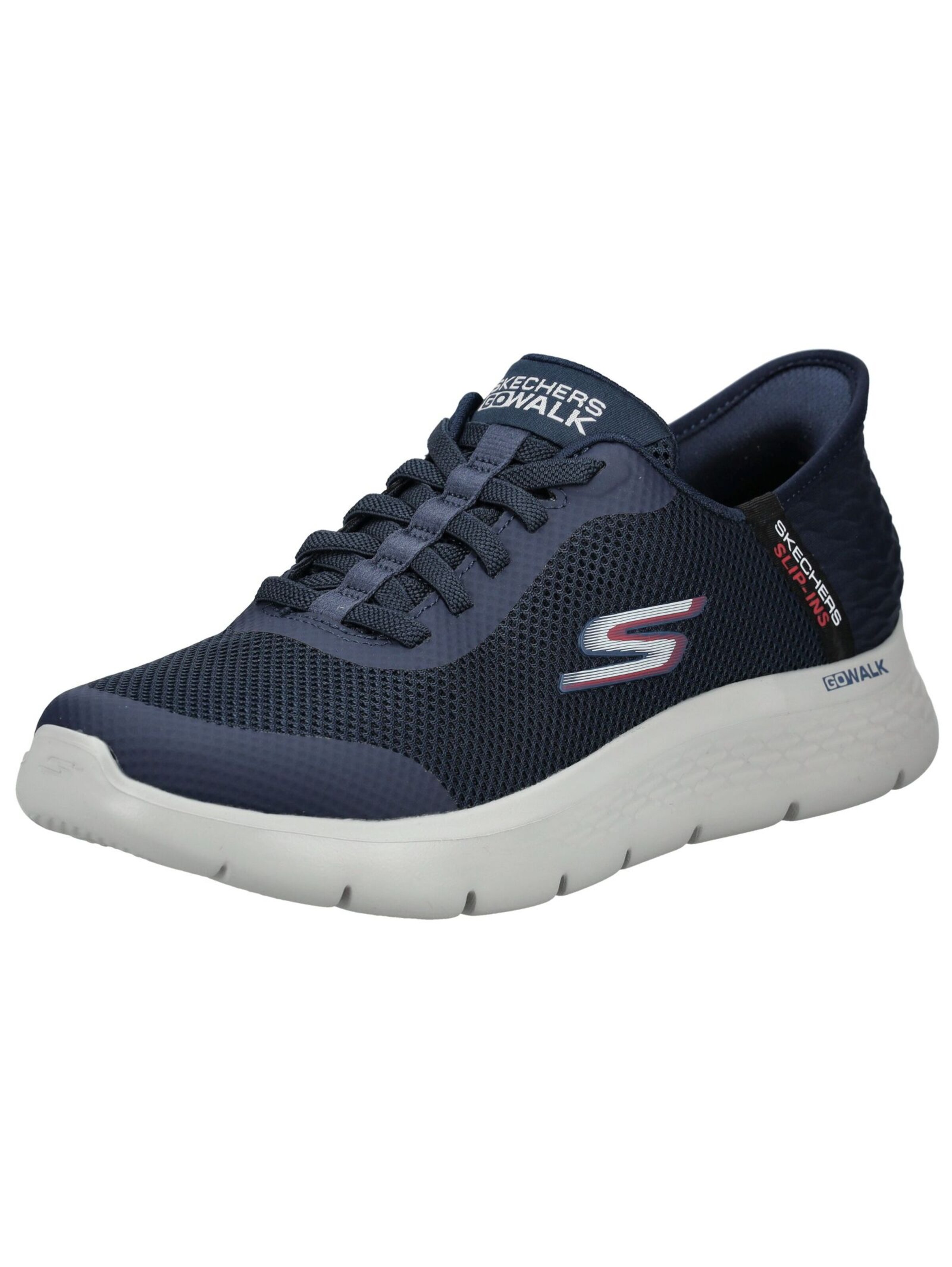 Baskets basses SKECHERS en bleu : devant