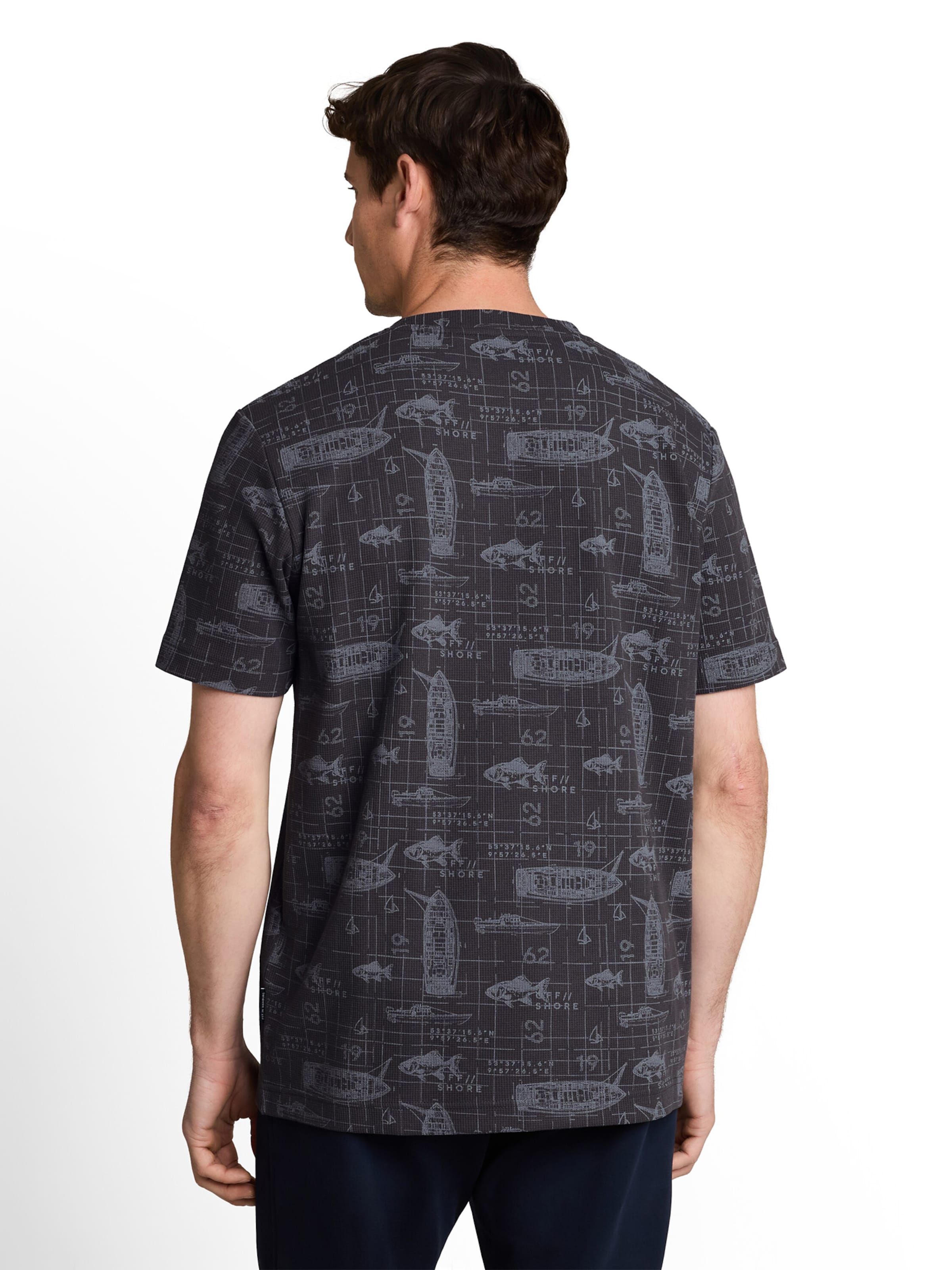 TOM TAILOR T-Shirt in Grau