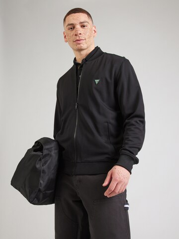 GUESS Sweatvest in Zwart: voorkant
