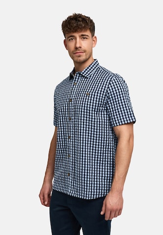 INDICODE JEANS Comfort fit Button Up Shirt in Blue