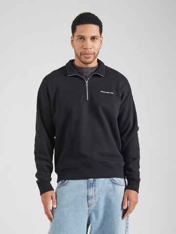 Sweat-shirt 'TIMELESS' Abercrombie & Fitch en noir : devant