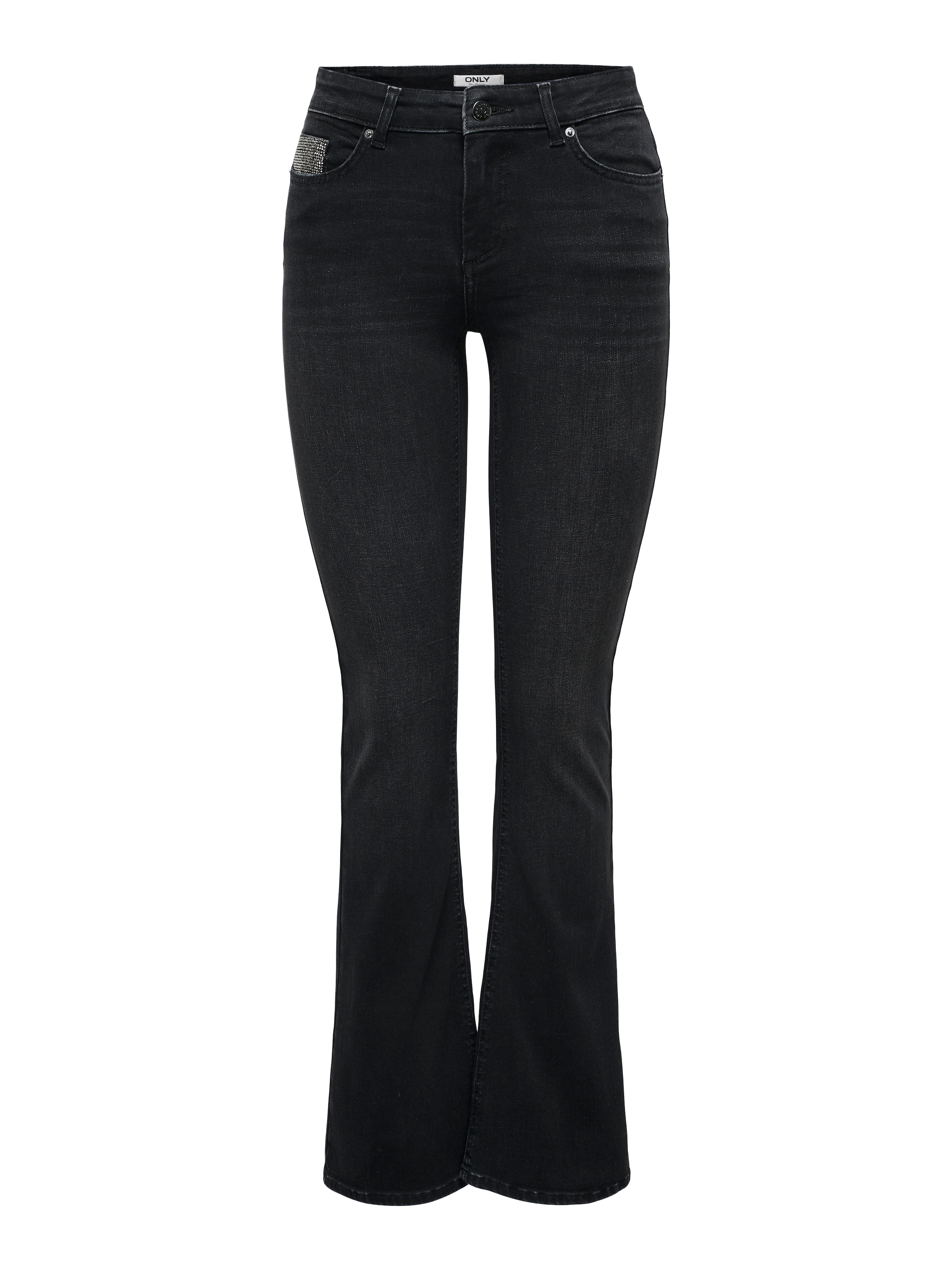 ONLY Kavbojke 'ONLBlush Rhinestone' | črn denim barva, Prikaz izdelka