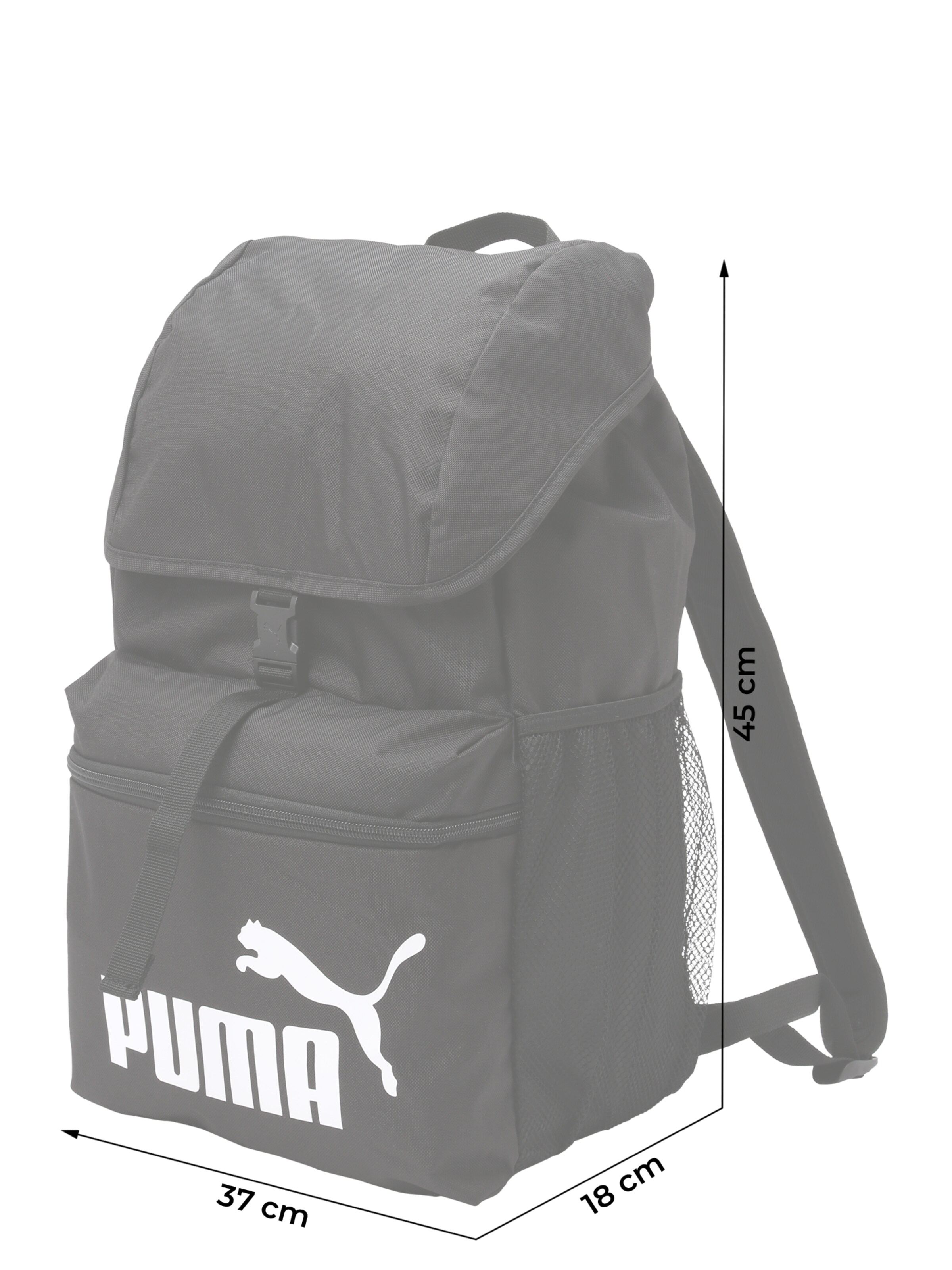 PUMA Seljakott 'Phase', värv must