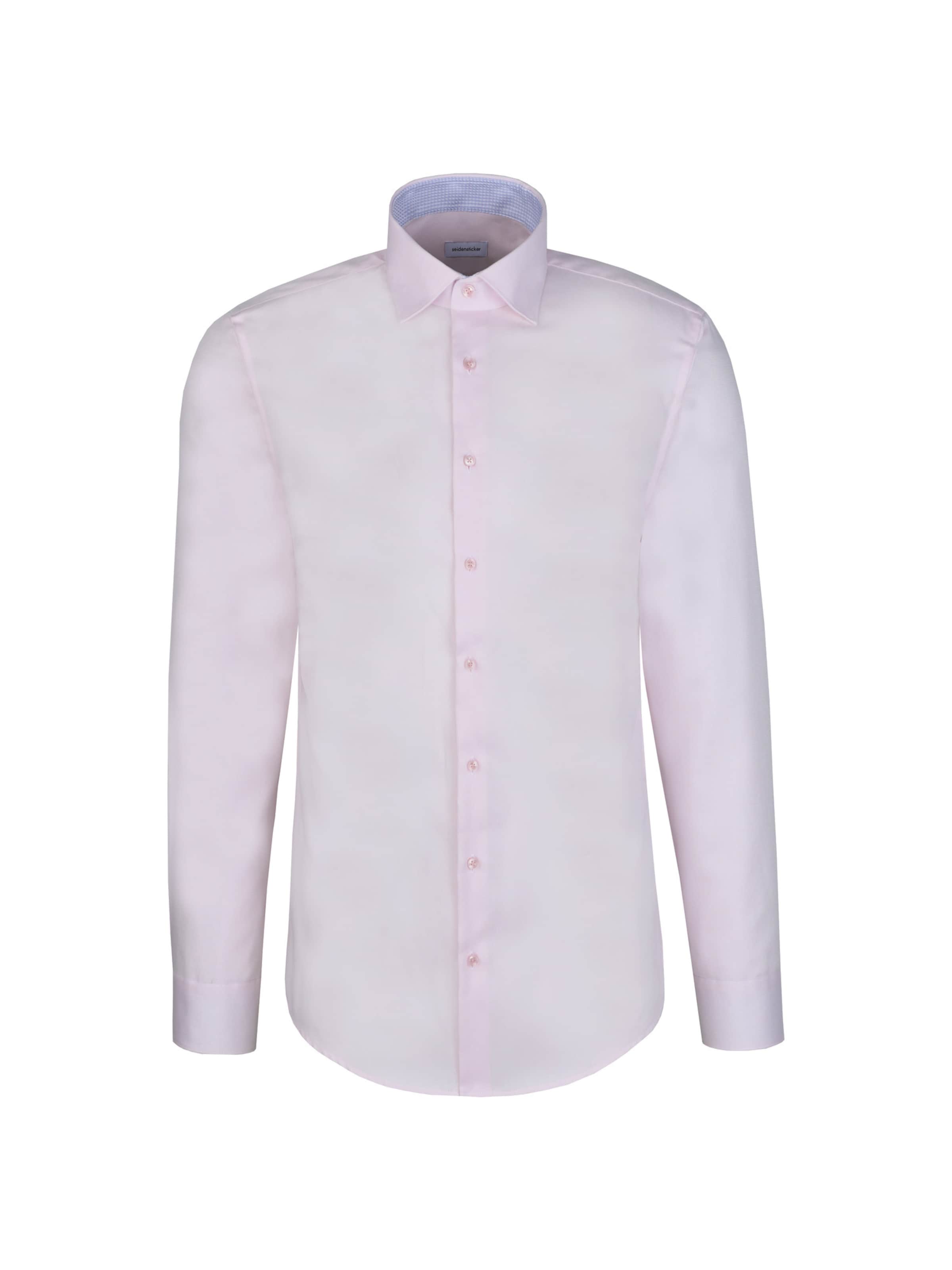 SEIDENSTICKER Slim fit Zakelijk overhemd ' Schwarze Rose ' in Roze: voorkant