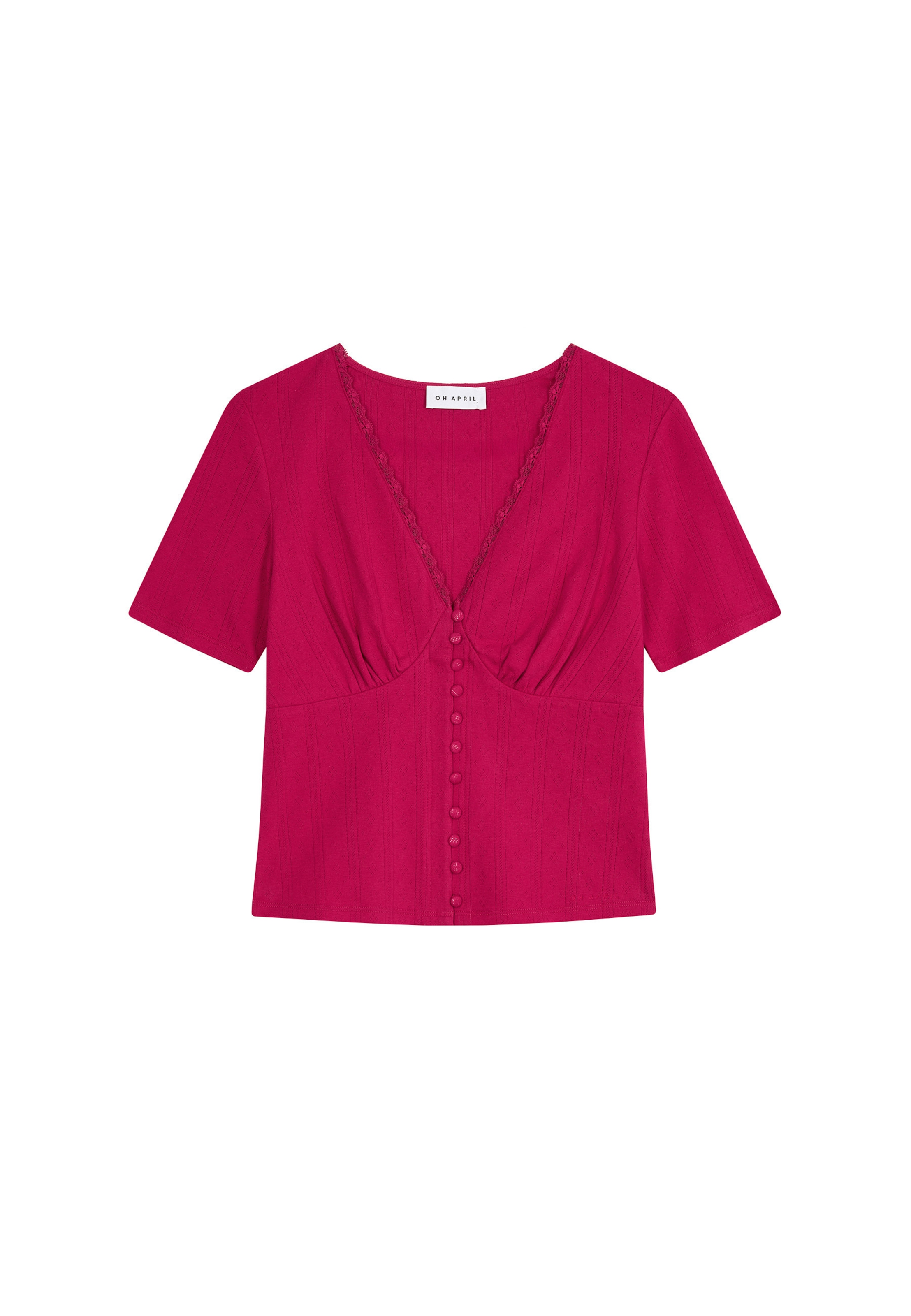 Maglietta 'Vianne' di OH APRIL in rosso: frontale