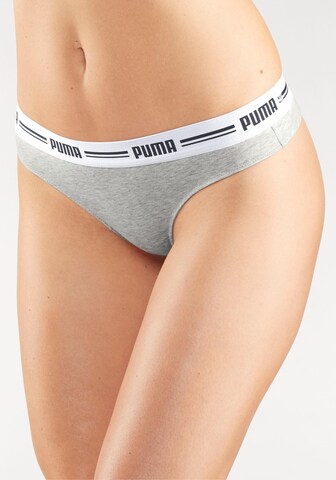 Pantaloncini intimi sportivi di PUMA in grigio: frontale