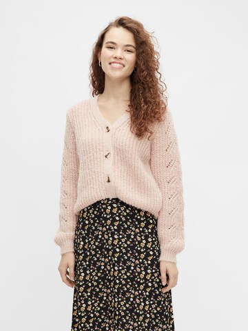 PIECES Knit Cardigan 'Kassandra' in Pink: front