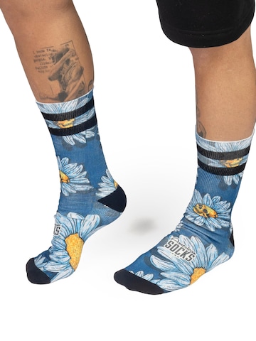 Calzino 'Daisies' di American Socks in blu