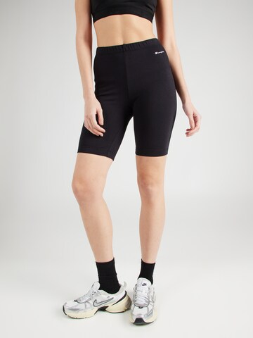 Skinny Pantalon de sport Champion Authentic Athletic Apparel en noir : devant