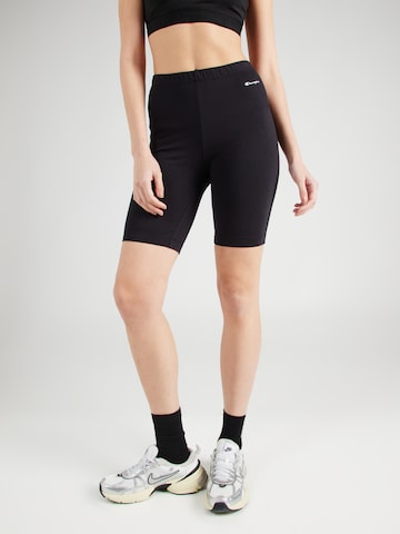 Champion Authentic Athletic Apparel Skinny Παντελόνι φόρμας σε μαύρο: μπροστά
