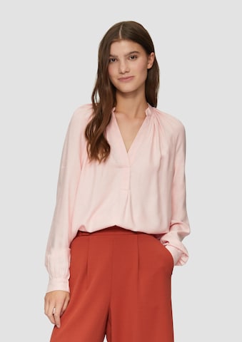 QS Blouse in Roze: voorkant