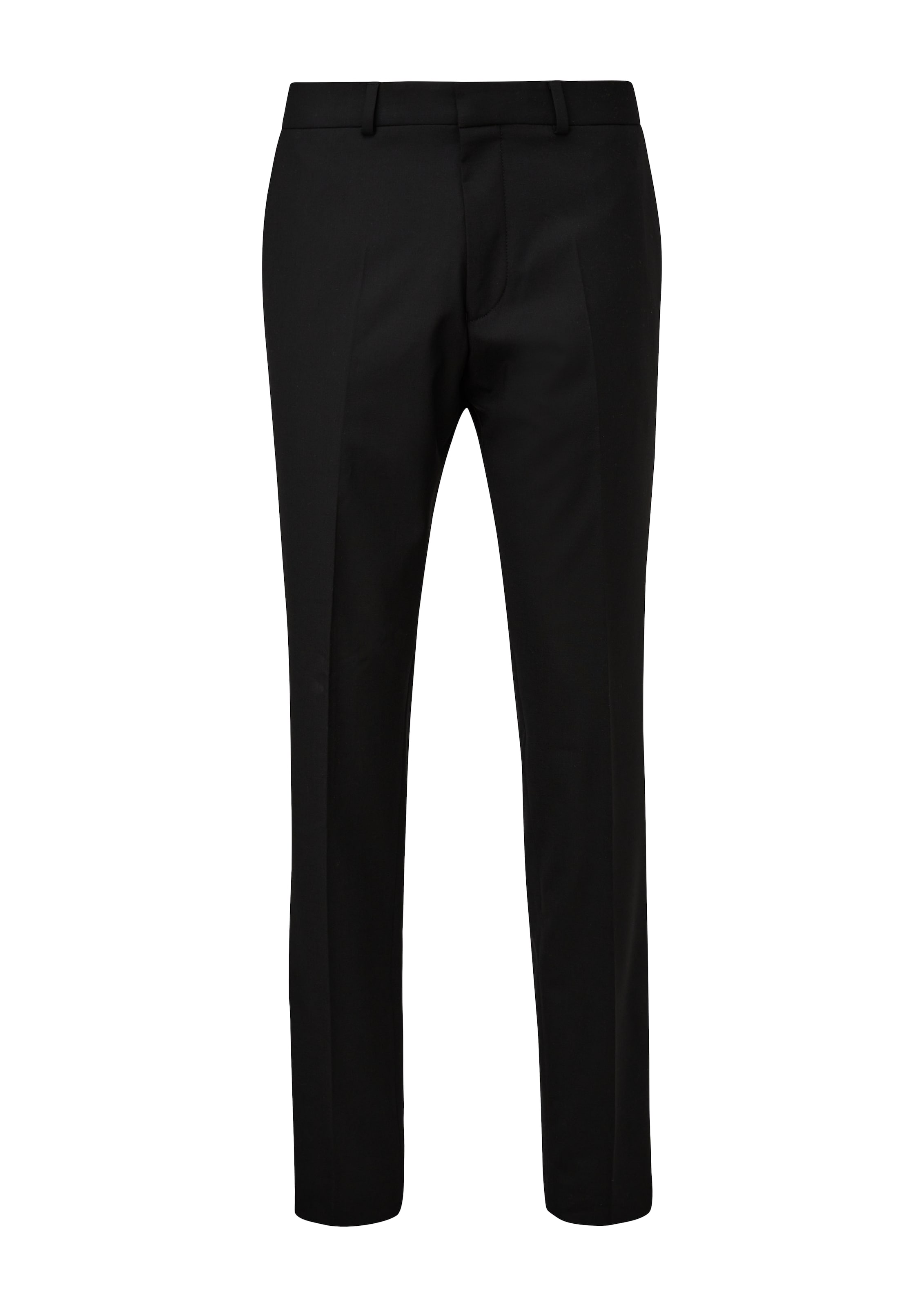s.Oliver Slimfit Pantalon in Zwart: voorkant