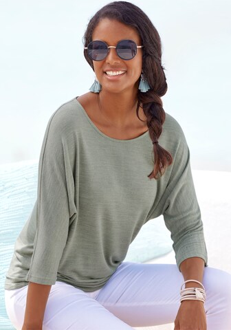 LASCANA Shirt in Green: front