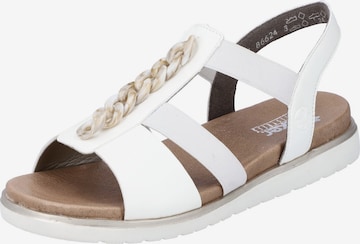 Rieker Strap Sandals 'V5055' in White: front