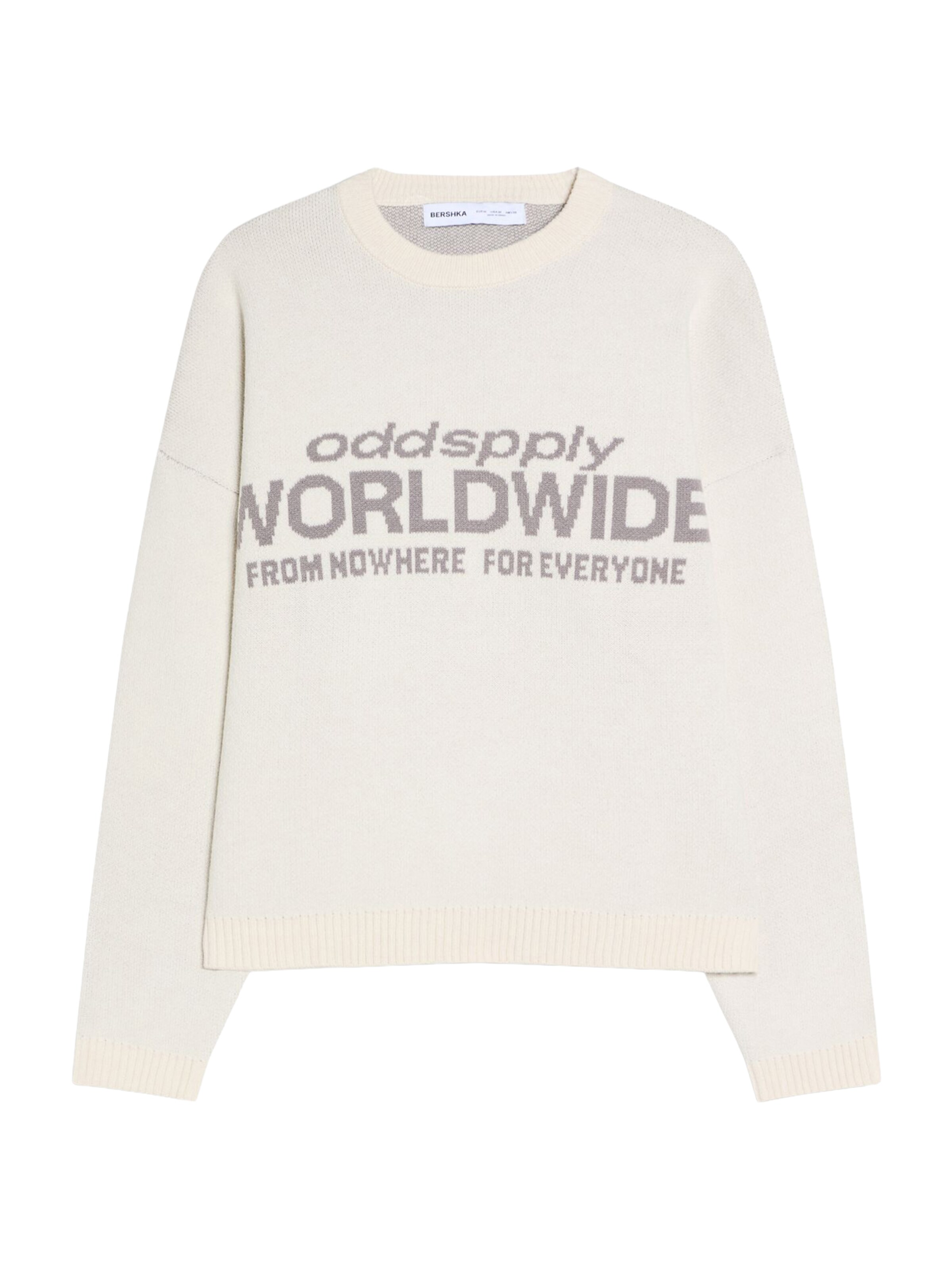 Pull-over Bershka en blanc : devant