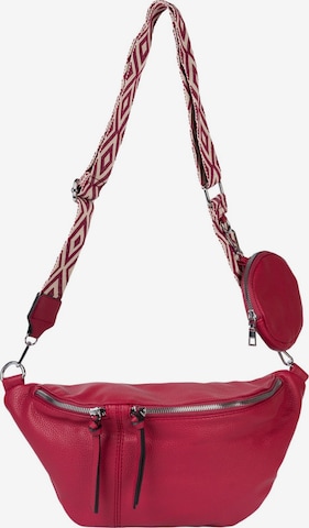 styleBREAKER Crossbody bag 'Halbmond Crossbody Bag Set 3-Teilig' in Red: front