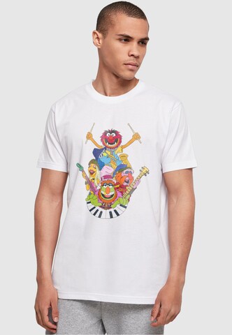 T-Shirt 'Muppets - Dr. Teeth and The Electric Mayhem' ABSOLUTE CULT en blanc : devant