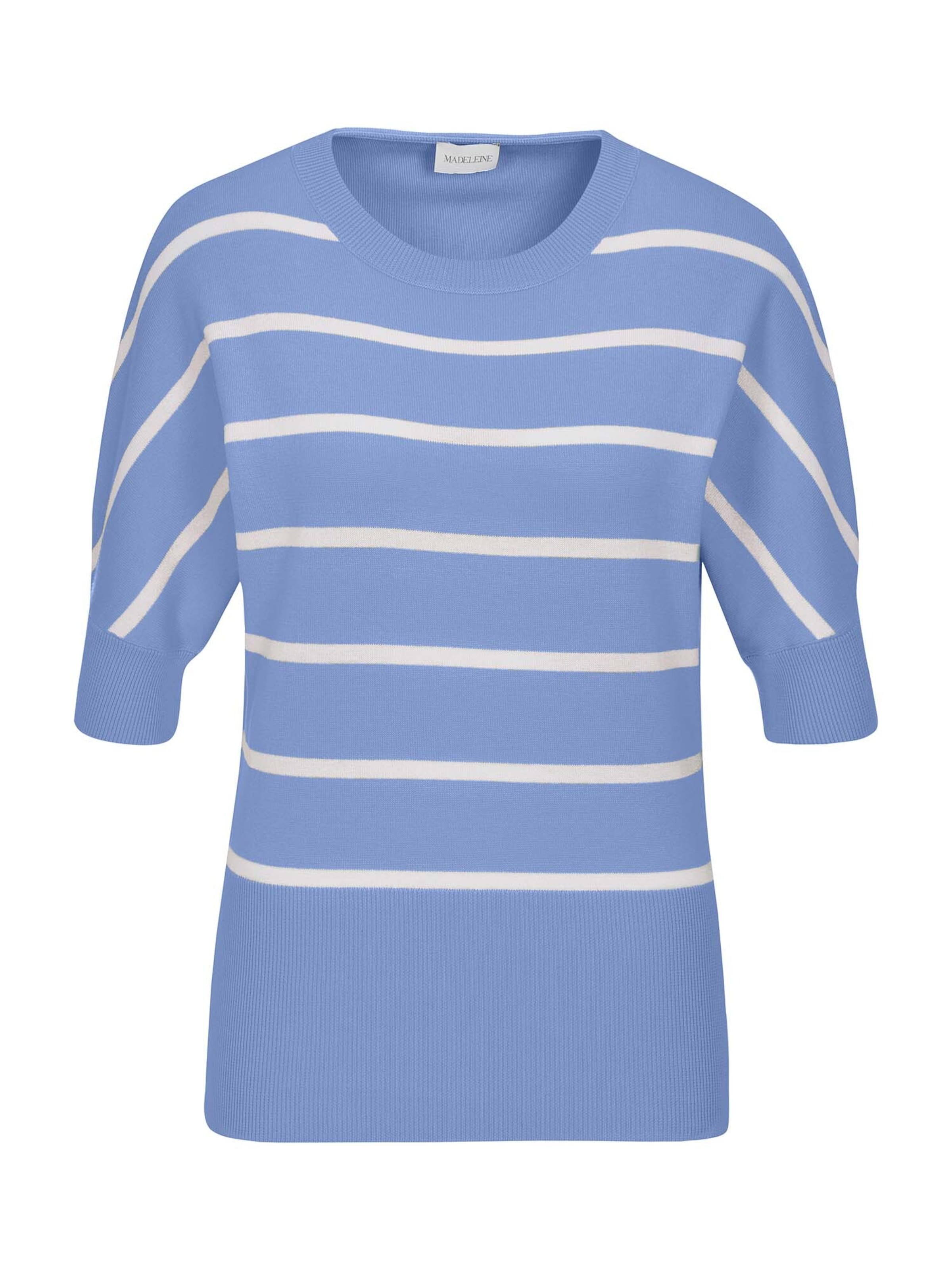 MADELEINE Trui in de kleur Royal blue/koningsblauw / Wit, Productweergave