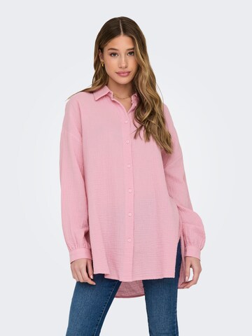 Camicia da donna 'THYRA' di ONLY in rosa: frontale