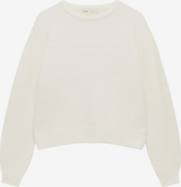 Pull&Bear Sweter w kolorze beżowy: przód