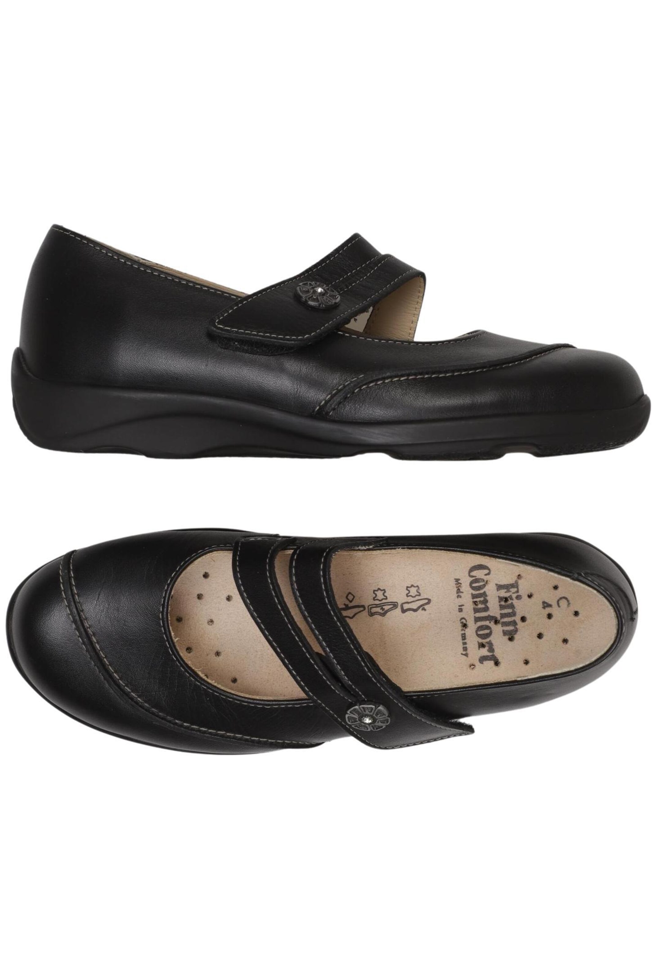 Finn Comfort Flats & Loafers in 37 in Black: front