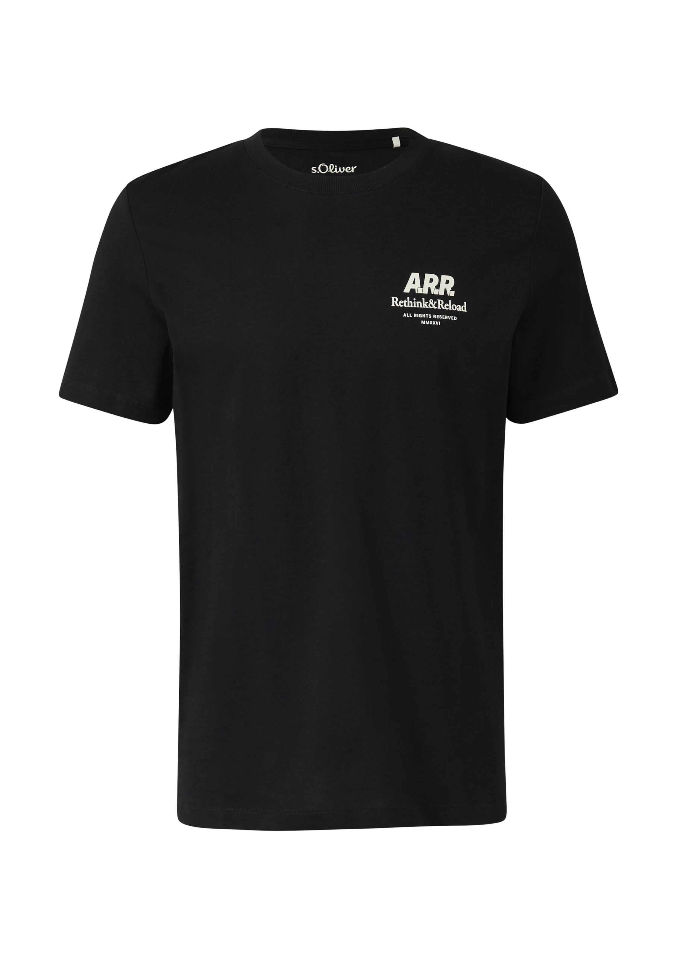 T-Shirt s.Oliver en noir : devant