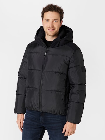 Calvin Klein Winterjas in Zwart: voorkant