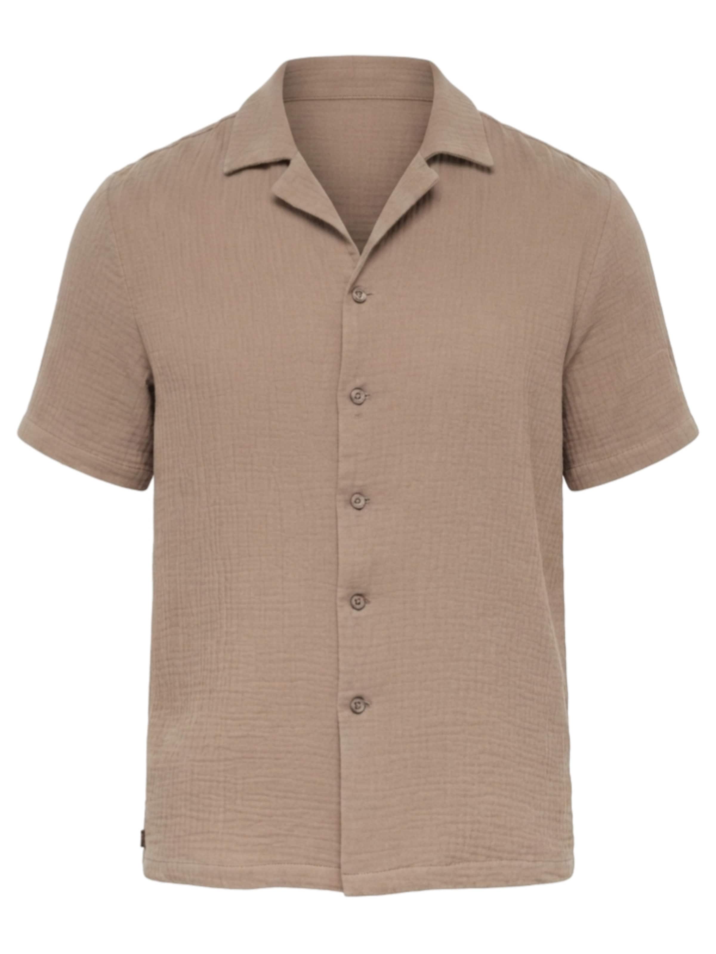 Coupe regular Chemise Ombre en marron : devant