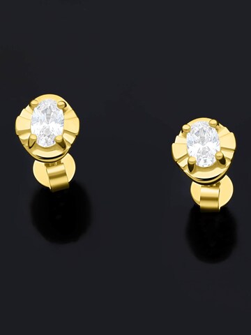 Tony Fein Earrings 'Oval' in Yellow