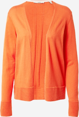 Cardigan ESPRIT en orange : devant