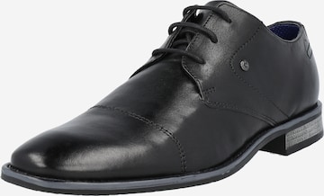 bugatti Lace-up shoe 'Rinaldo' in Black: front