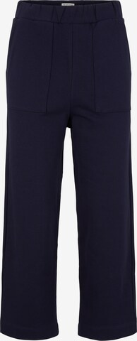 TOM TAILOR Loose fit Trousers in Black: front