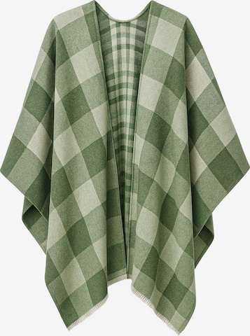 COLLEZIONE ALESSANDRO Cape 'Karo' in Green: front