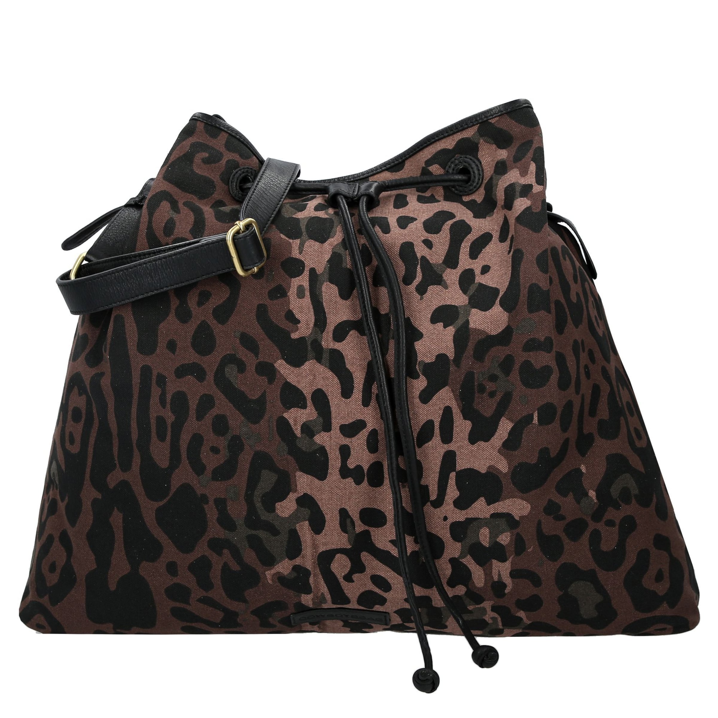 Shopper 'Leopard Chic' di Cowboysbag in marrone: frontale