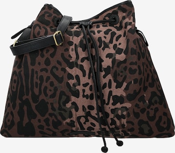 Shopper 'Leopard Chic' di Cowboysbag in marrone: frontale