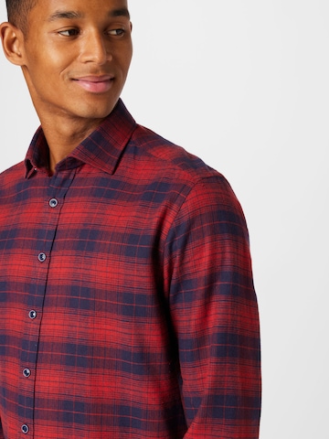 bugatti Regular fit Button Up Shirt in Red