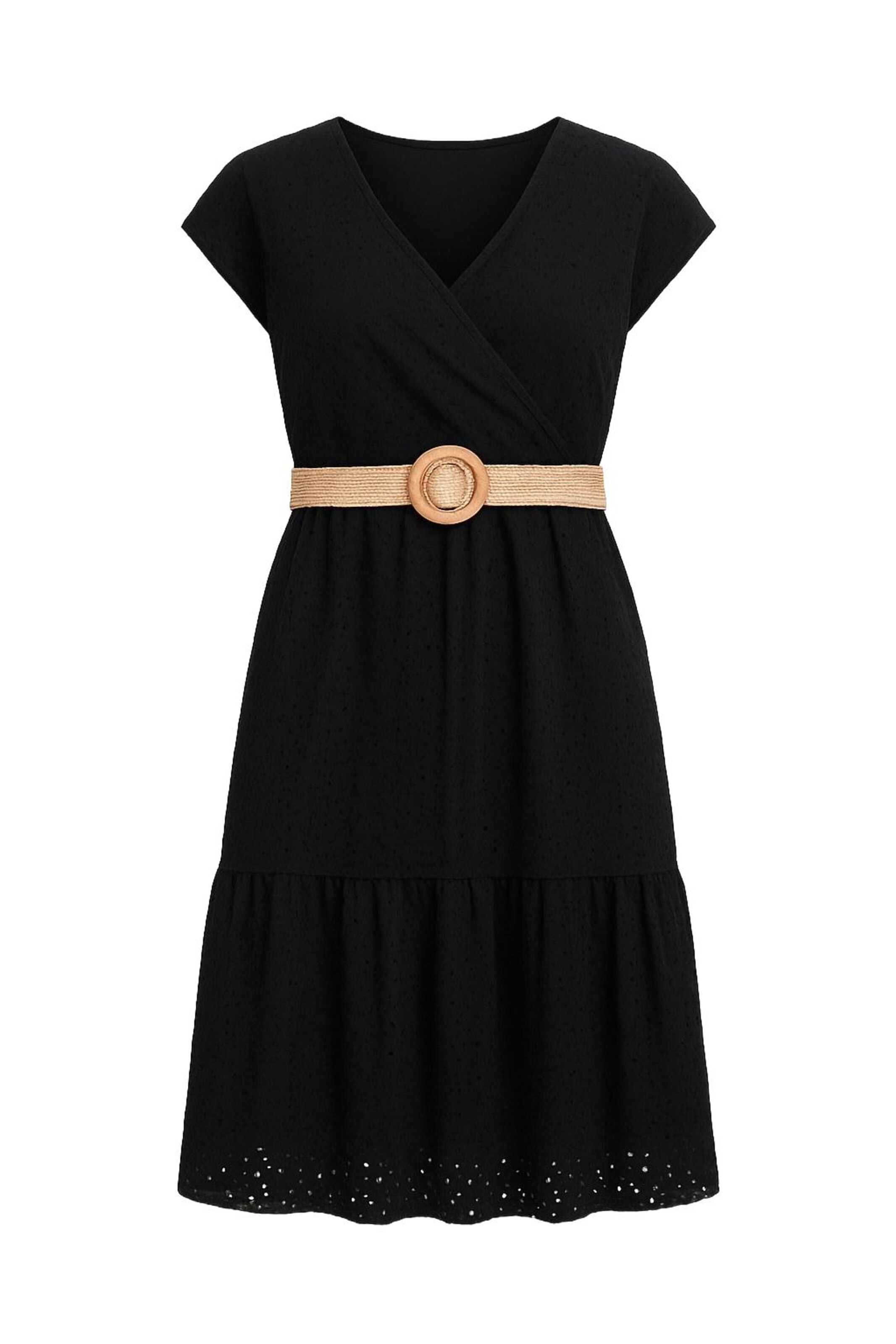 WOMAN VISION Jurk in Zwart: voorkant